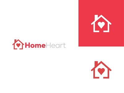 Home Heart Logo business care communication concepts heart heart shape home home office house illness message officie prevention protection romance rooftop safety service sticker virus