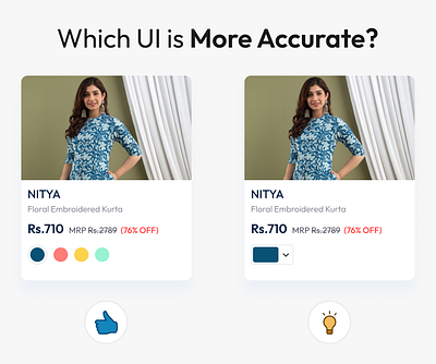 Which UI is More Accurate? app branding card ui dahsboard daily ui design graphic design home screen illustration job in noida landing page logo mobile app typography ui ux vector website which ui is more better