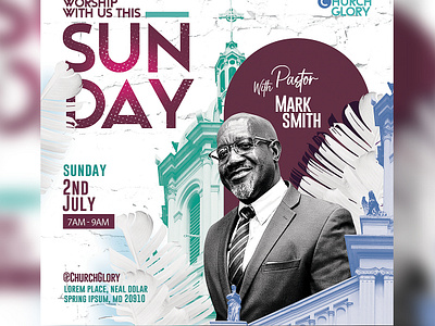 Church Event Flyer Template - PSD advertisement african branding christian church flyer church prayer church print design creative layout download free psd flyer graphic design invitation photoshop poster print template promotional design psd template satgur flyers social media template template