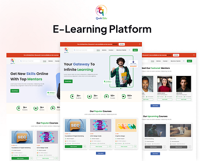 E-Learning Platform Project branding ui