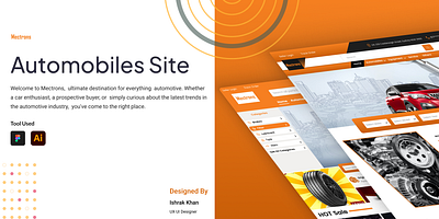 Mectrons Automobiles Site graphic design ui
