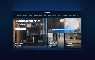 ADS - Decor - Corporate website redesign branding corporate website furniture manufacturing redesign