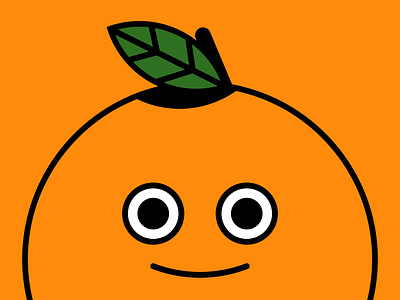 Tangerun Smile branding character design digital icon illustration leaf logo mascot minimal orange run smile sport tangerine ui vector