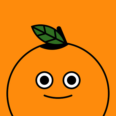 Tangerun Smile branding character design digital icon illustration leaf logo mascot minimal orange run smile sport tangerine ui vector