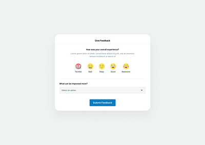 Feedback UI feedback figma product design saas ui ux uxdesign