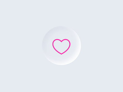 Neumorphic “Like” Button Interaction - Animated Microinteraction animated button animation button button animation design heart interactive animation lottie animation love madewithsvgator motion graphics neumorphism pink svganimation svgator ui v day animation web animation