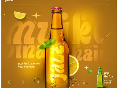 Soft drinks Banner banner design branding creative design graphic design interface design soft drinks add ui web banner design