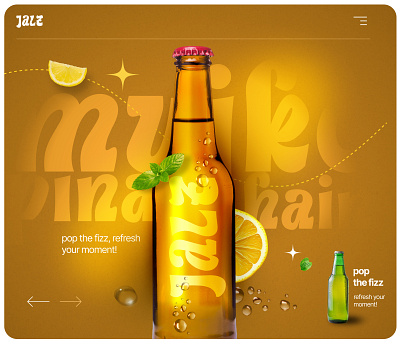Soft drinks Banner banner design branding creative design graphic design interface design soft drinks add ui web banner design