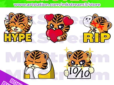 Twitch emotes cute tiger hype, love, rip, comfy & perfect pack animated emotes anime cat comfy cute design discord emotes dog emote emotes hype illustration love perfect pussy rip sub badge tiger tiger emotes twitch emotes