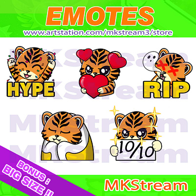 Twitch emotes cute tiger hype, love, rip, comfy & perfect pack animated emotes anime cat comfy cute design discord emotes dog emote emotes hype illustration love perfect pussy rip sub badge tiger tiger emotes twitch emotes