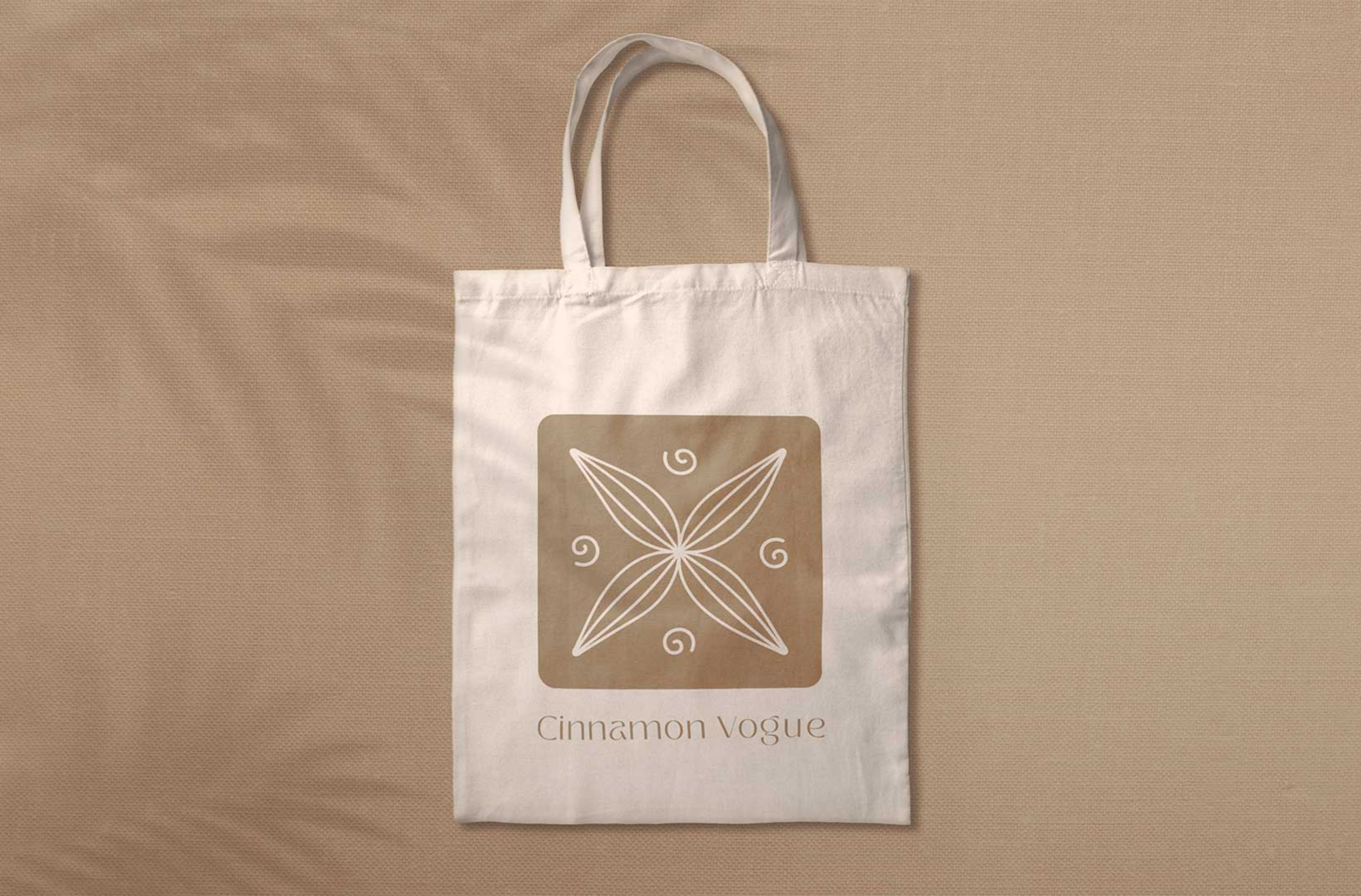 CINNAMON VOGUE artisanal fashion brand branding fashion brand identity graphic design handmade prints jaypore block printing logo