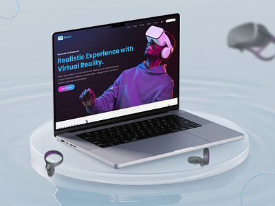 VR - (Landing Page) Virtual reality Website Design creative design designer graphic design interface landingpage modern ui uidesigner uiux user interface ux uxdesigner virtual reality vr webdesign webdesigner website