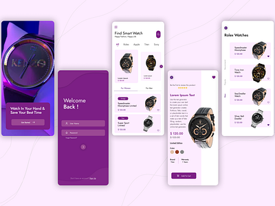 Watch Store App Design 3d animation app app design application branding graphic design illustration logo motion graphics ui uiux watch web design