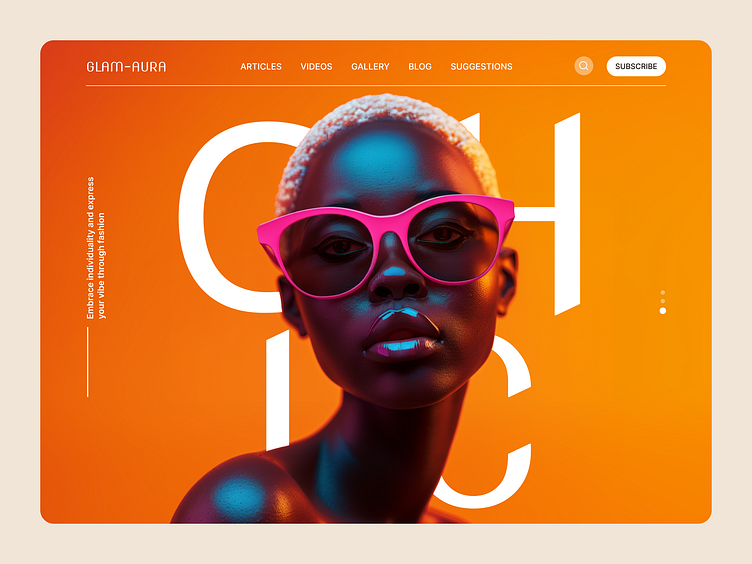 Glam-Aura: Expert in the World of Fashion by Mettevo on Dribbble