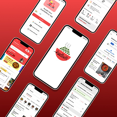 Food Swift - Food Delivery UI branding delivery figma food graphic design logo ui zomato