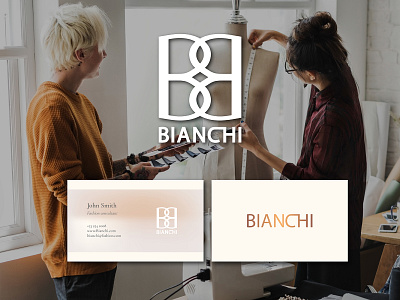 Logo Design for Bianchi apparel brand branding clothing design digital digital art elegant fashion fashion brand fashion industry graphic design identity branding letter mark lettermark logo modern versatile word mark wordmark