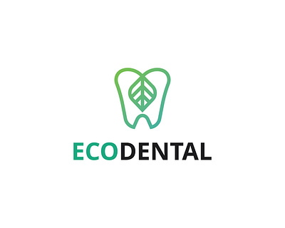 Eco Dental logo leaf logo paramedic