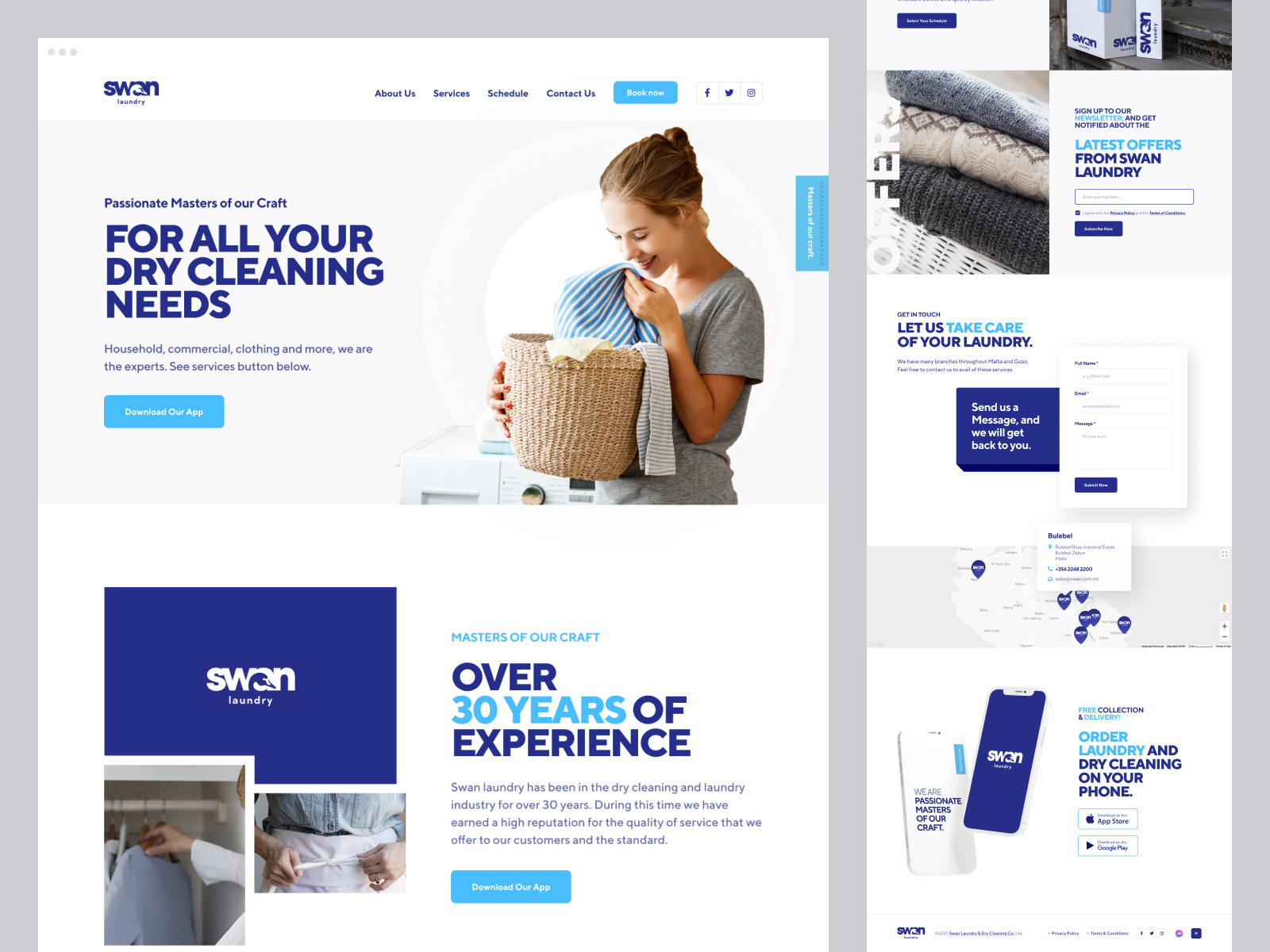 Example of Landing Pages (Design + Dev)