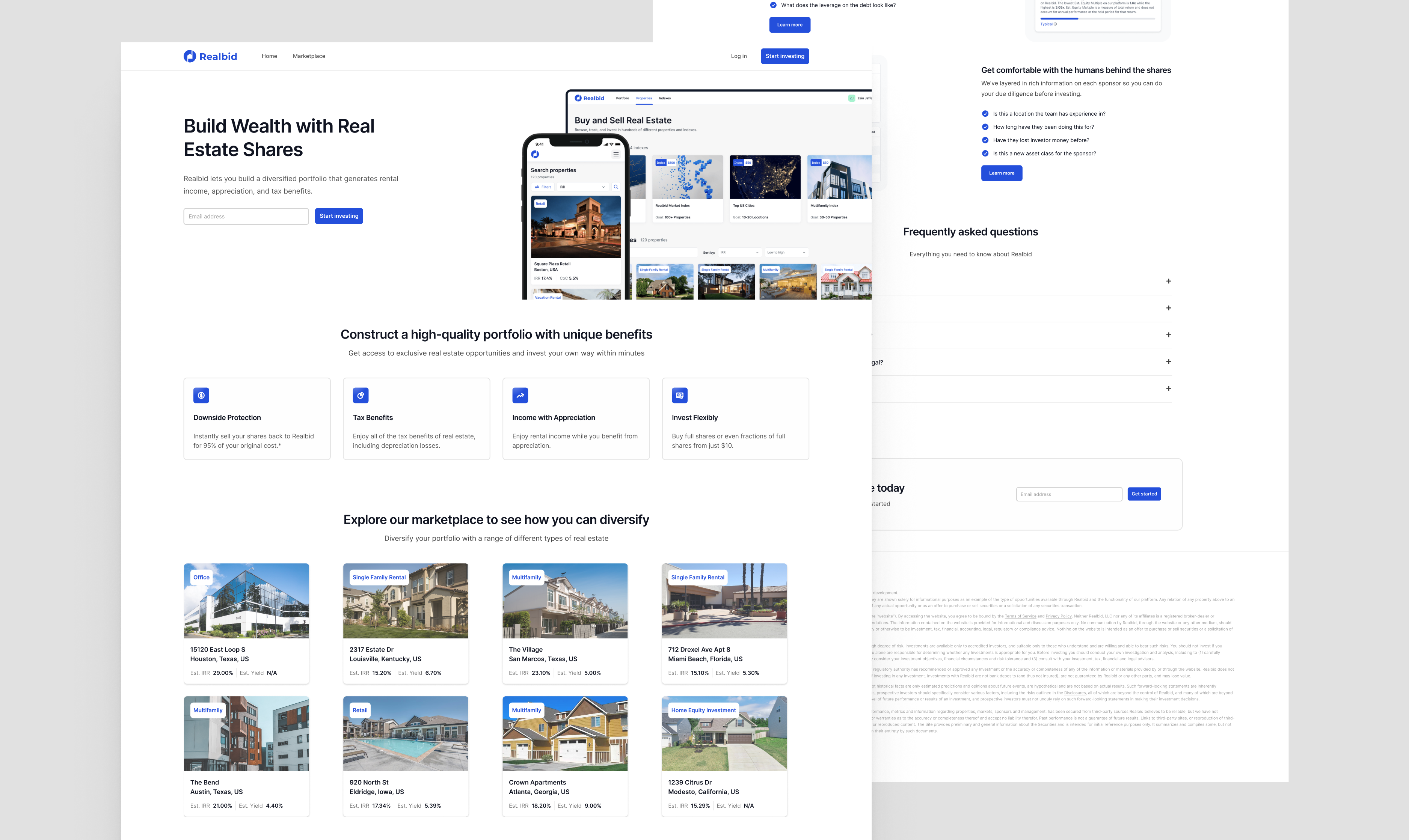 Realbid - Build Wealth with Real Estate Share app branding design illustration logo real estate typography ui ux vector