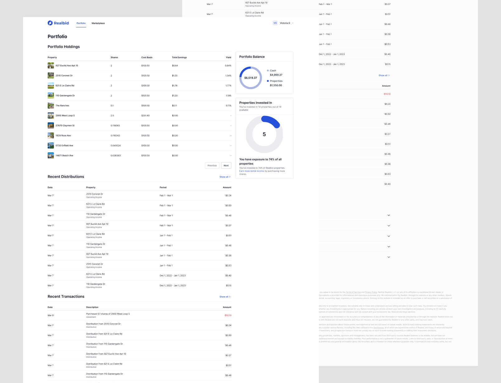 Realbid - Portfolio: Build Wealth with Real Estate Share app branding design graphic design real estate typography ui ux vector