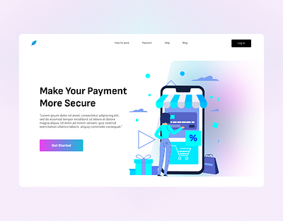 Landing Page Design 3d branding graphic design ui