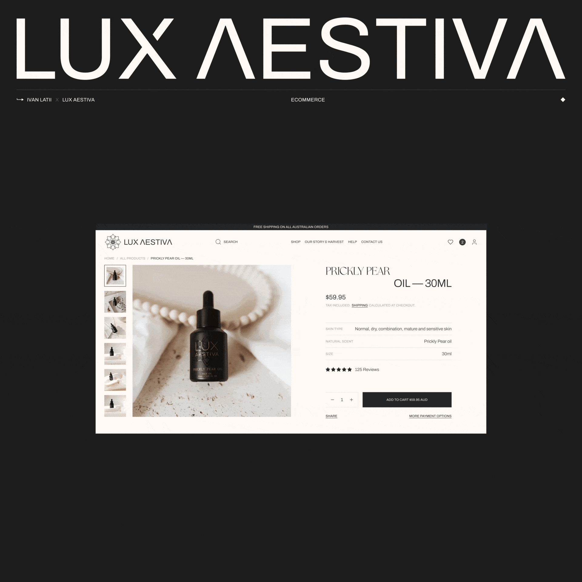 Health and beauty e-commerce UI/UX Design australia beauty branding design e commerce figma health logo luxury premium productdesign store ui ux web