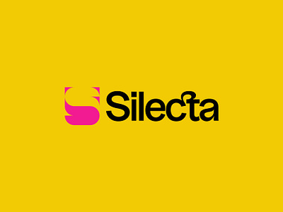 Silecta; logo design for a music collector and rating app. app logo brand designer brand identity branding design geometric logo graphic design lettermark logo logo designer music logo pink color playful logo s saas logo software logo designer sound sound wave web logo yellow color