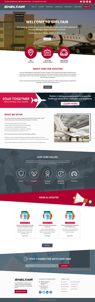 Sheltair - Leading FBO Network branding design illustration logo typography ui ux