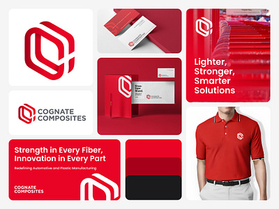 Cognate Composites Brand Identity Design branding design graphic design logo