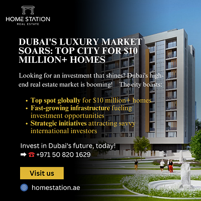 Dubai Takes Crown: World's #1 Market for $10 Million+ Homes dubai dubairealestate investmentproperty luxuryhomes luxuryrealestate millionaires