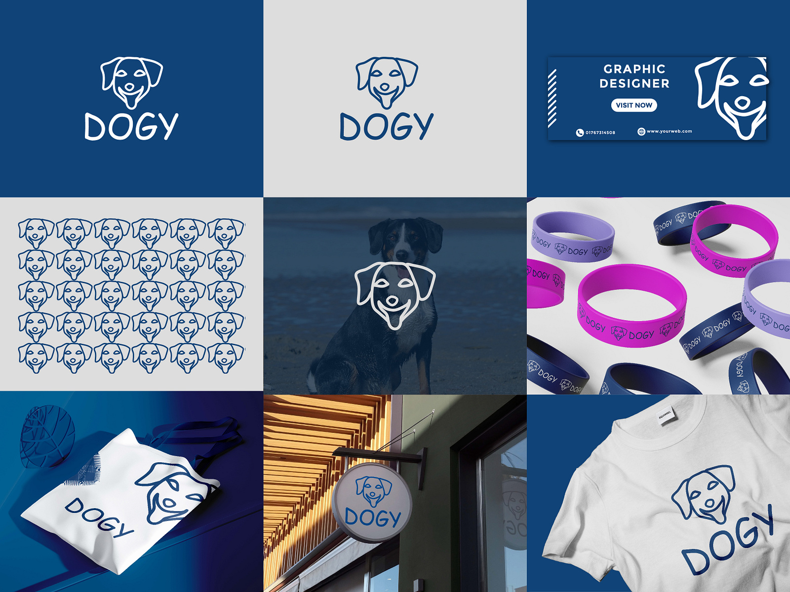 Dogy minimalist logo design by Firoz kamal on Dribbble