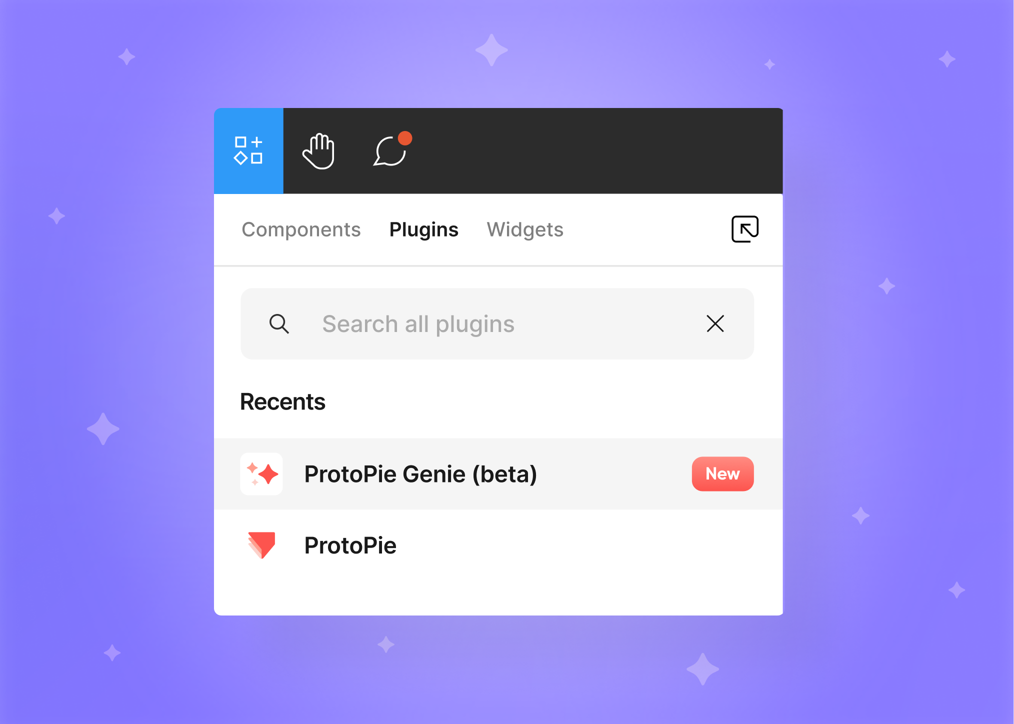 ProtoPie Genie plugin for Figma is here! advanced prototype ai ai design animation camera prototype figma community figma design figma plugin figma prototype interactiondesign interactive input keyboard motion graphics plugin protopie prototype prototyping realistic prototype text field text prototype