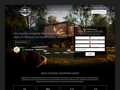 Mountain Safe // Web Design architecture exterior exterior design interior interior design roofing siding web design window