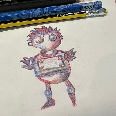 Character design."Robot guy" animation charactordesign graphic design