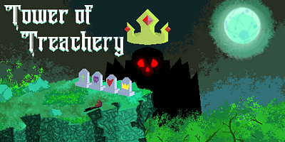 Tower Of Treachery - Game Concept anipunk aseprite design dungeon graphic design illustration logo pixel pixel art rpg ui