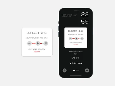 Delivery Widget Concept for Nothing Phone android widget badge clean ui cool delivery delivery widget dribbble food widget nothing phone nothing phone ui kit nothing phone widget concept popular ui ux widget