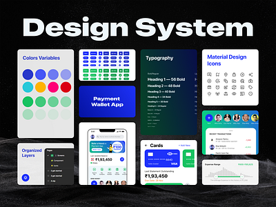 Design System enabled app ui kit design system figma design freeicon organized layers typography uidesign