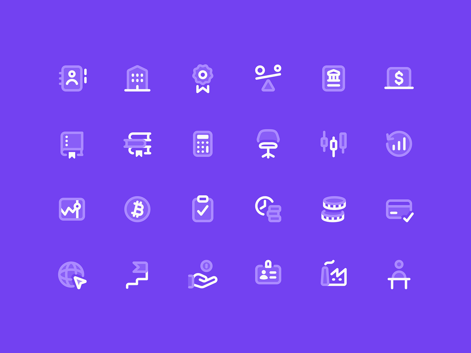 Business Icons by Sebastiano Guerriero for Nucleo on Dribbble