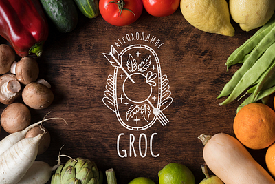 Groc | Логотип для агрохолдинга design graphic design heraldry logo packaging