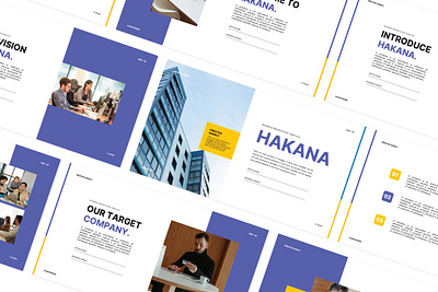 Hakana - A Business Presentation Template branding customization design google slide keynote power point presentation presentation template