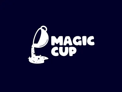 Ceramics studio logo branding ceramic cup design emblem graphic design illustration logo logotype magic modern space vector