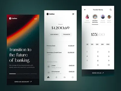 Financial Management Application finance finance app finance design finance management fintech mobile app ui ux wealth management