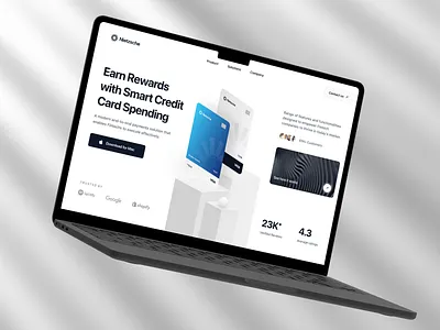 Digital Smart Credit Card Landing Page credit card digital card finance finance design fintech landing page smart card ui ux