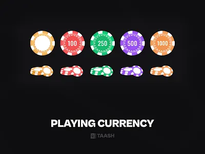 ONLINE CASINO APP #5 - ICONS & ELEMENTS bets branding casino casino app casino chips chips clean coins currency design figma graphic design illustration logo online casino ui