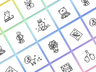 Bēhance Project Cover animals cartoon cartoon character cartoon illustration celebration christmas cover image cute art cute illustration cuteart doodle festive funny holiday illustration kawaii new year portfolio winter xmas