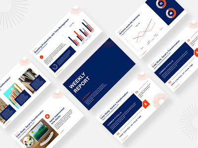 Marketing Deck Presentation Design graph