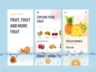 Online Fruit Market android app app design application apps ecommerce figma flutter fruit store fuite ios logo onlinestore store ui uiux ux vegetables