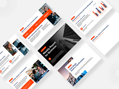 Business Deck Presentation Design graph
