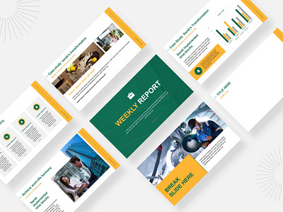 Weekly Report Presentation Design graph