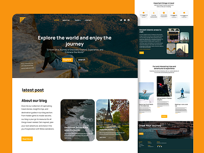 Travel Website Design design travel ui uiux uiux desgin userinterface webdesign